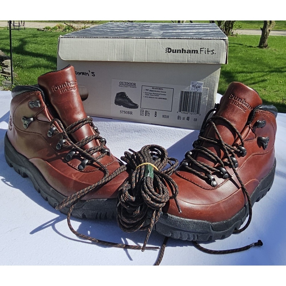 Dunham Shoes Womens 8.5 B  Vintage Mountaineering Hiking Leather Waterproof New